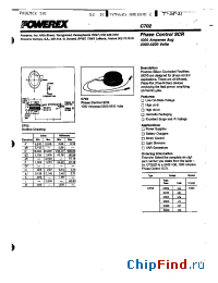 Datasheet C702CB manufacturer Powerex